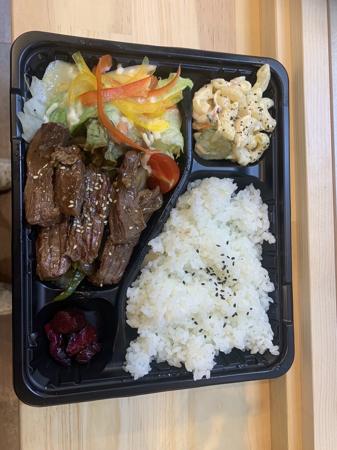 Cafe大阪黒船屋の焼肉弁当